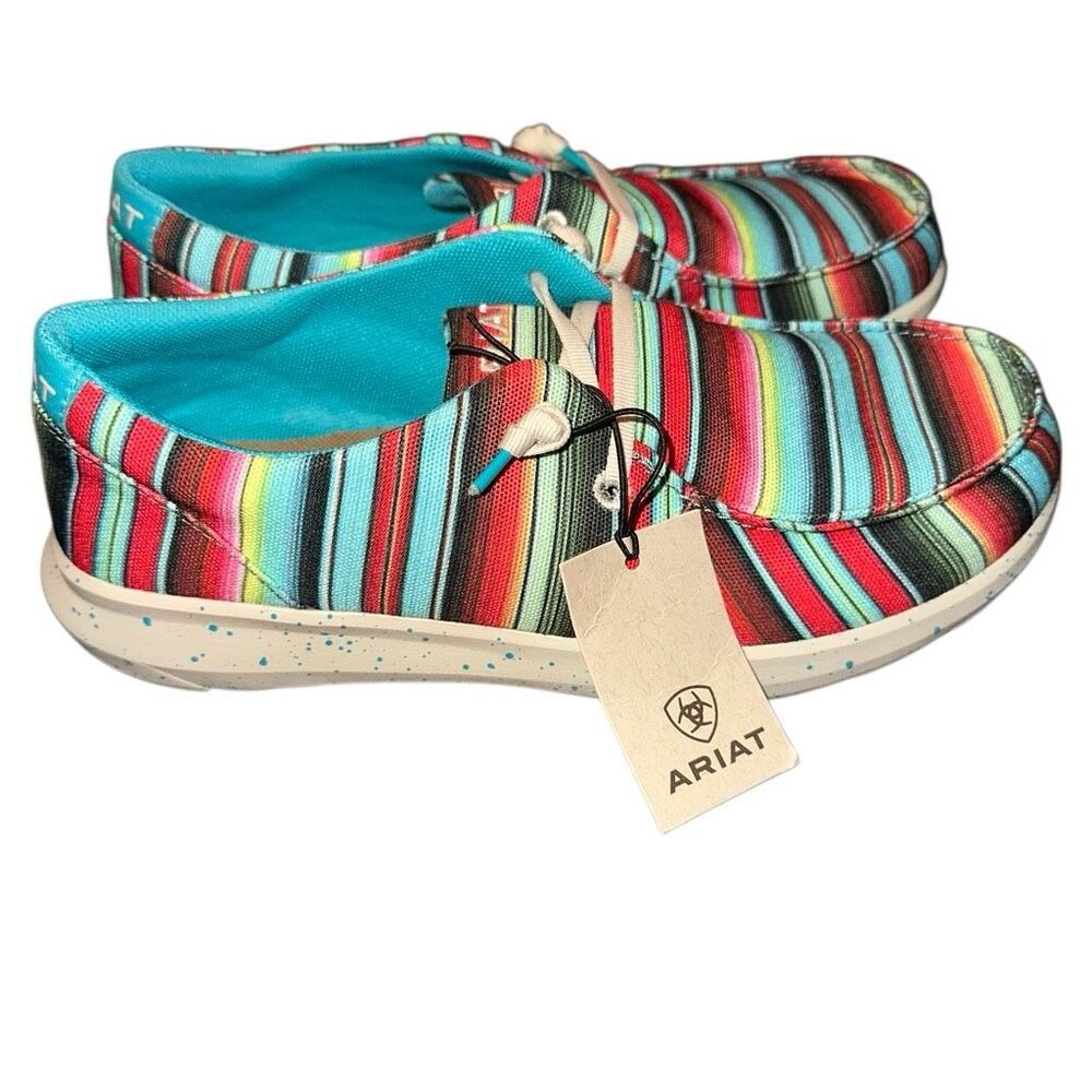 Ariat Hilo Serape Southwestern FLX Foam Moc Toe Shoes Womens 7.5 NEW - Picture 2 of 9